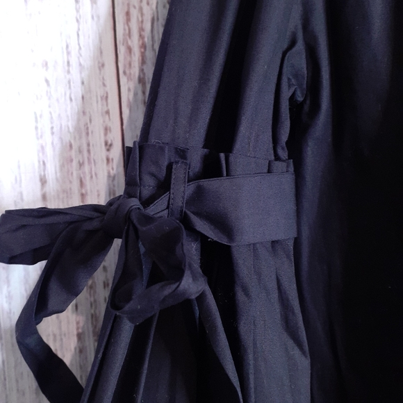 Free People So Obviously Yours poplin bell sleeve blouse bow details & buttons - Picture 5 of 15